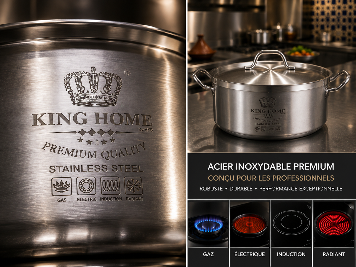 Marmite Professionnelle King Home – Acier Inoxydable Premium