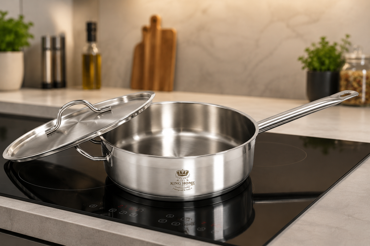 Sauteuse Professionnelle King Home (Diamètre de 29 cm / Hauteur de 8 cm)