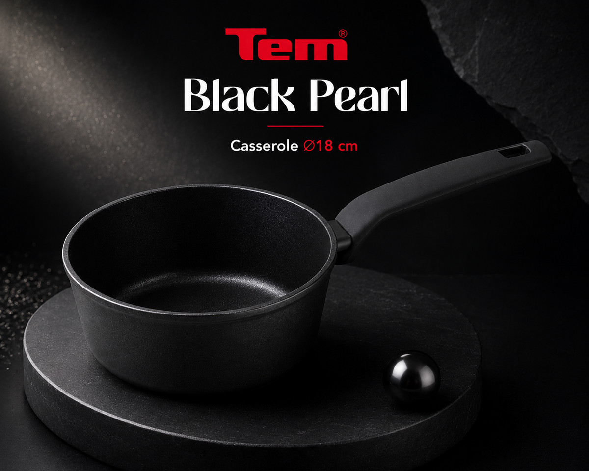 TEM Casserole Black Pearl 18 cm
