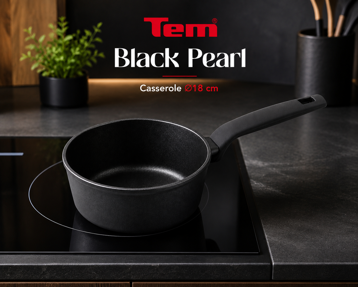 TEM Casserole Black Pearl 18 cm