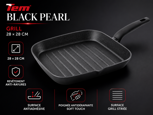Tem Poêle Gril Black Pearl 28 cm * 28cm