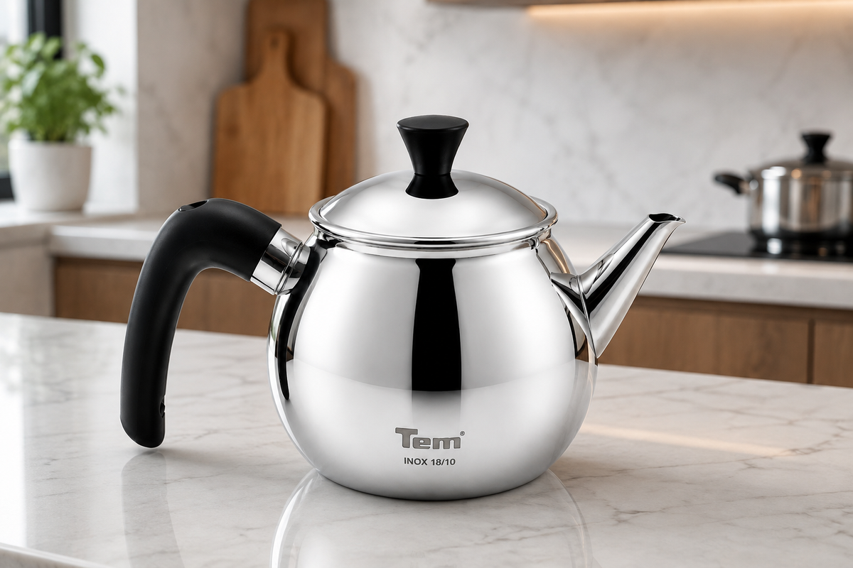 Tem Elios Théière - Inox 18/10 - (Garantie 10 ans)