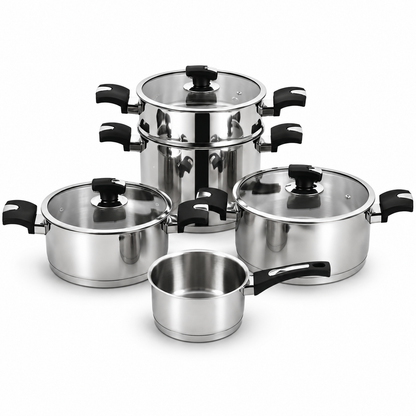 Tem Cosmos - Batterie 8 Pièces - Inox 18/10 (Garantie 10 ans)