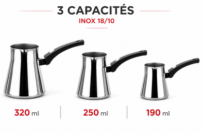 Zazoua, Pots à Café TEM Cosmos avec Support - Inox 18/10 (Garantie 10 ans)