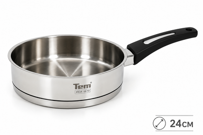 Poele Sauteus Tem Cosmos  24cm - INOX 18/10 (Garantie 10 ans)