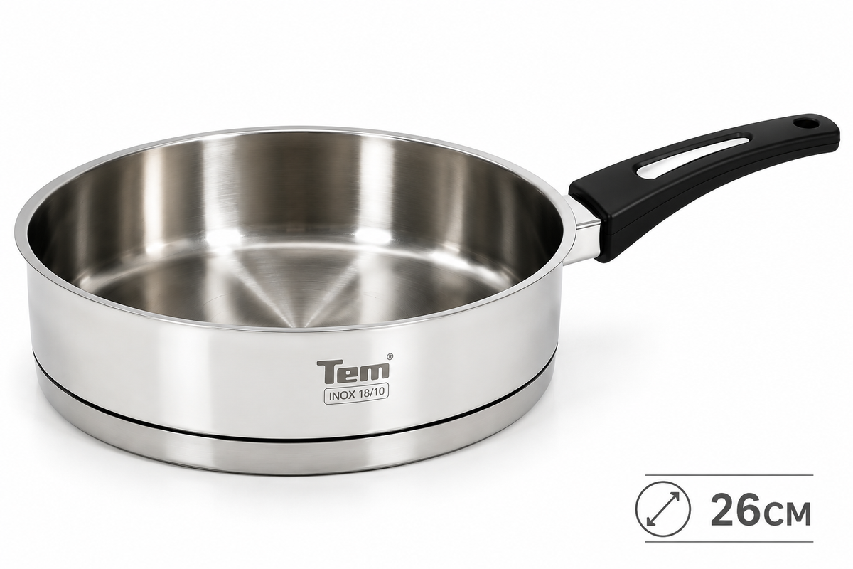 Poele Sauteus Tem Cosmos  24cm - INOX 18/10 (Garantie 10 ans)