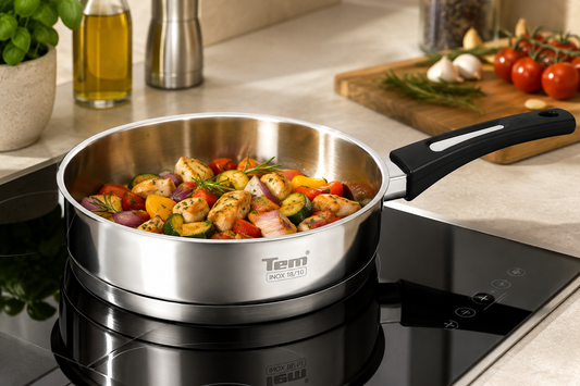 Poele Sauteus Tem Cosmos  24cm - INOX 18/10 (Garantie 10 ans)