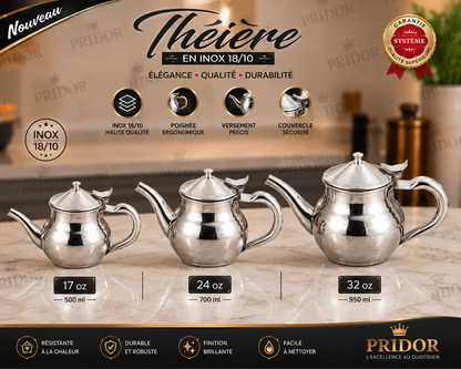 Théière en Inox 18/10 - Élégance, Qualité et Durabilité