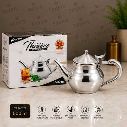 Théière en Inox 18/10 - Élégance, Qualité et Durabilité
