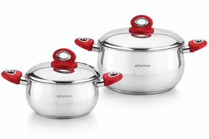 Batterie de Cuisine Aeternum (4 pièces) – L'Excellence de l'Inox au Quotidien