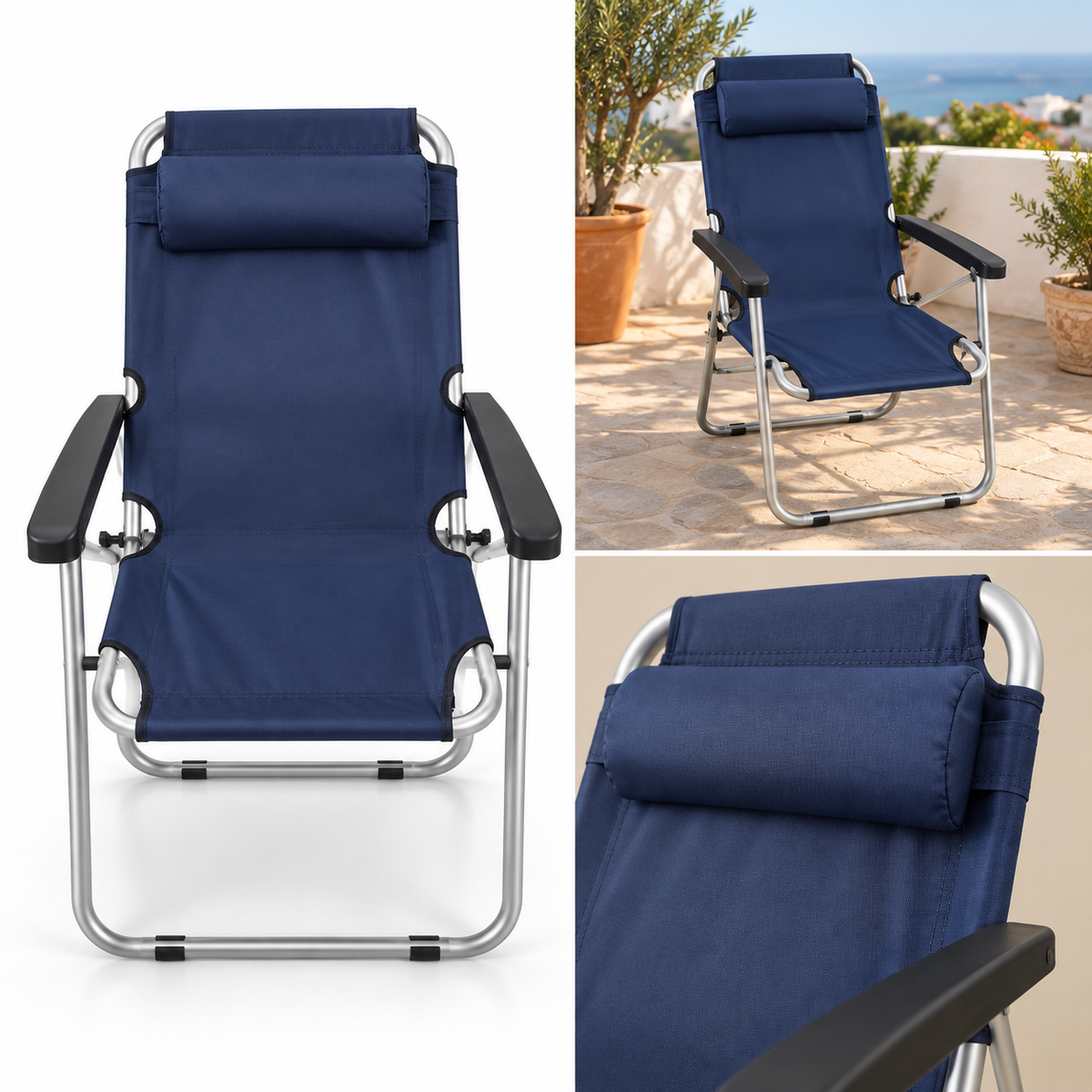 Fauteuil de détente pliable Azur