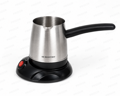 Cafetière Électrique Silver Crest MB-166 – 0,5 L – Inox – Base Rotative 360°