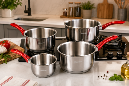 Set de 4 Casseroles Hascevher Surme – Inox 18/10