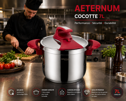 Cocotte Aeternum 7L – L'Alliée Indispensable de votre Cuisine