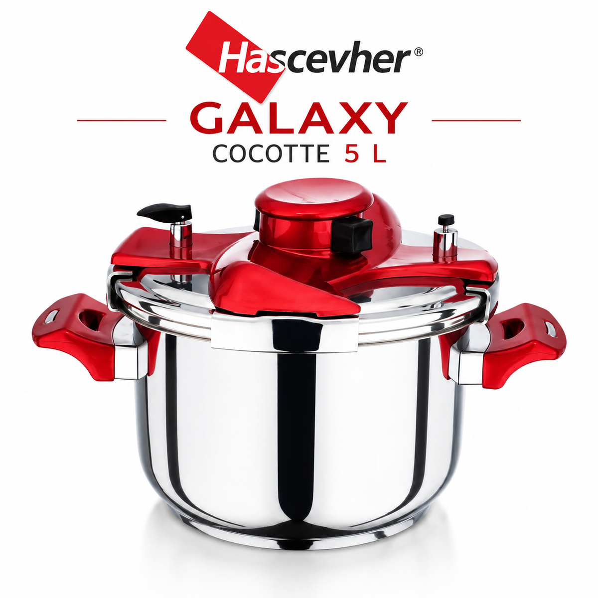 Cocotte Hascevher Galaxy – 5 Litres - Inox 18/10