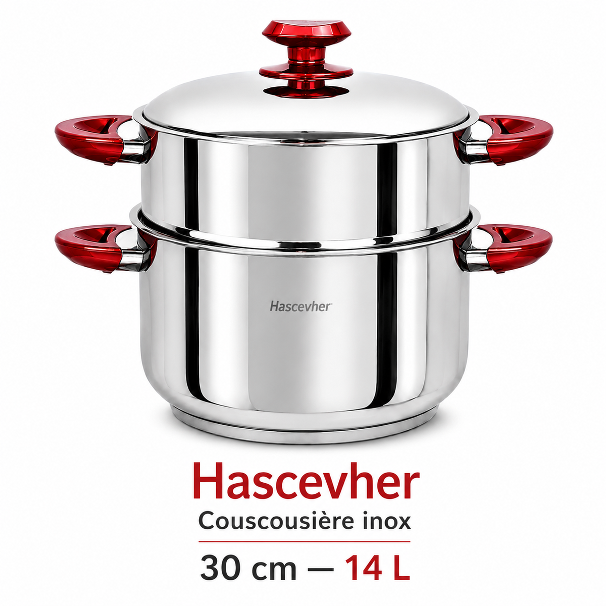 Couscoussière Hascevher Inox – 28 cm / 12 L