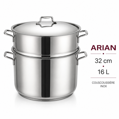 Couscoussière Inox Arian – 32 cm / 16 L