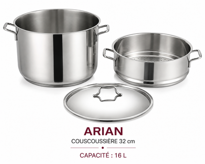 Couscoussière Inox Arian – 32 cm / 16 L