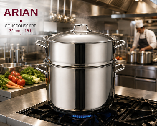 Couscoussière Inox Arian – 32 cm / 16 L