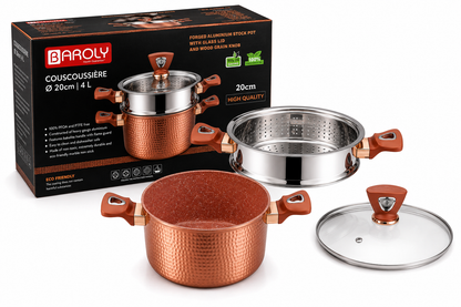 Couscoussière Baroly 20 cm – 4L : L'Excellence de la Cuisine au Quotidien