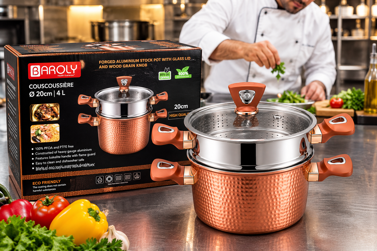 Couscoussière Baroly 20 cm – 4L : L'Excellence de la Cuisine au Quotidien
