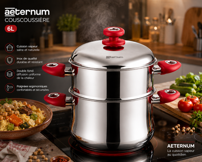 Couscoussière Aeternum – 6L – L'Alliance de la Tradition et de la Performance