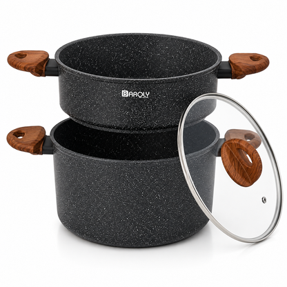 Couscoussière Granite Baroly – 8L, 24cm – Élégance et Performance en Cuisine