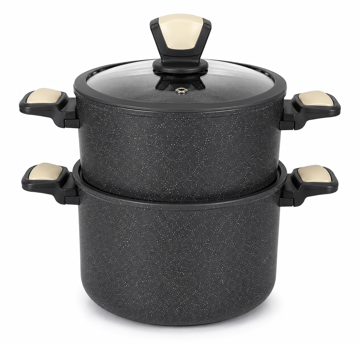 Couscoussière en Granite King Home Premium – Design Effet Pierre (4L / 20cm)