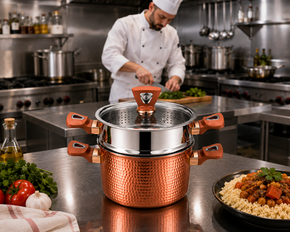 Couscoussière Baroly 22 cm – 6L : L'Excellence de la Cuisine au Quotidien