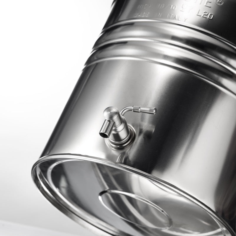 Citerne 100L en Inox Alimentaire 18/10 Sansone Premium – Made in Italy – avec Support