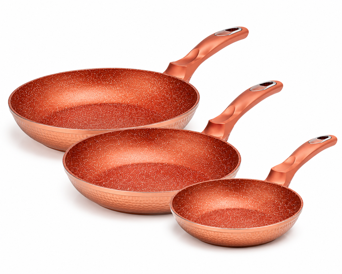 Set de 3 Poêles Baroly – L'Alliance Parfaite du Style et de la Performance
