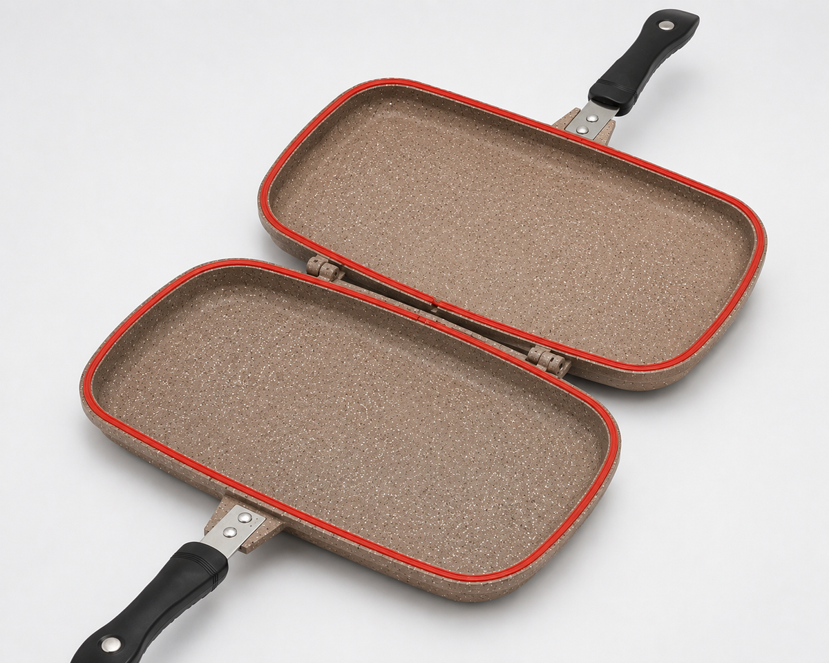 Poêle Double Face Grill Dessini (36 cm) – L’Excellence Italienne en Cuisine