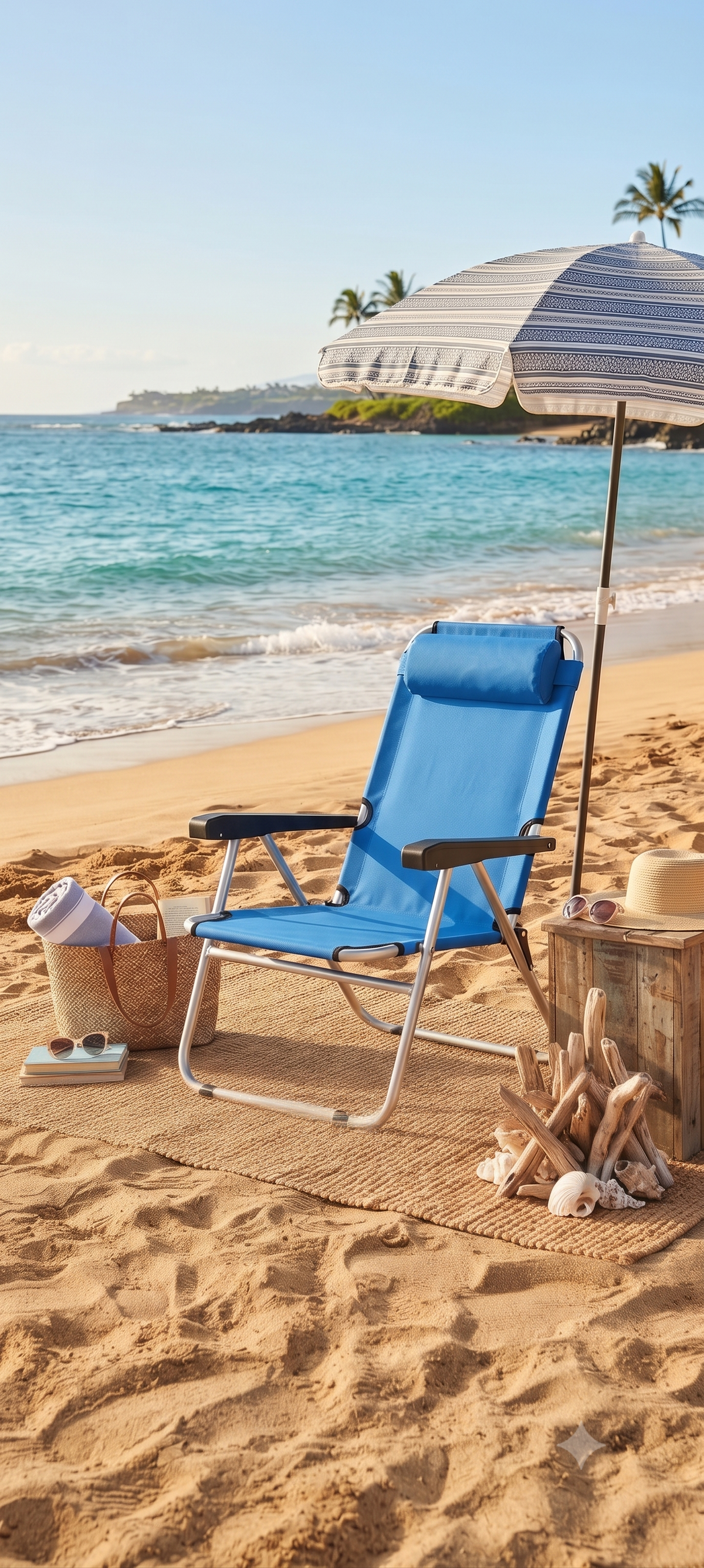 Fauteuil de détente pliable Azur