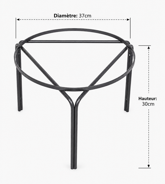 Support Métallique Robuste pour Citerne / Réservoir de 30L et 50L (Diamètre:  37cm et hauteur: 30cm)